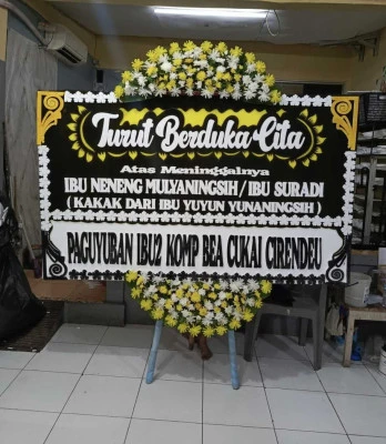 Papan Bunga di Merdeka Sumur Bandung